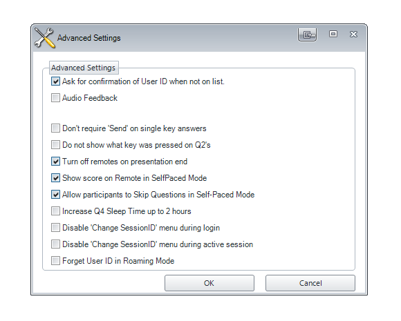 Advanced Settings