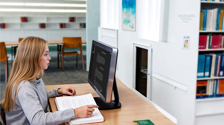 AI being used in a student's personalized education
