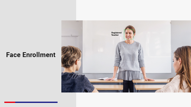 Face Enrollment ensures only registered presenters are tracked