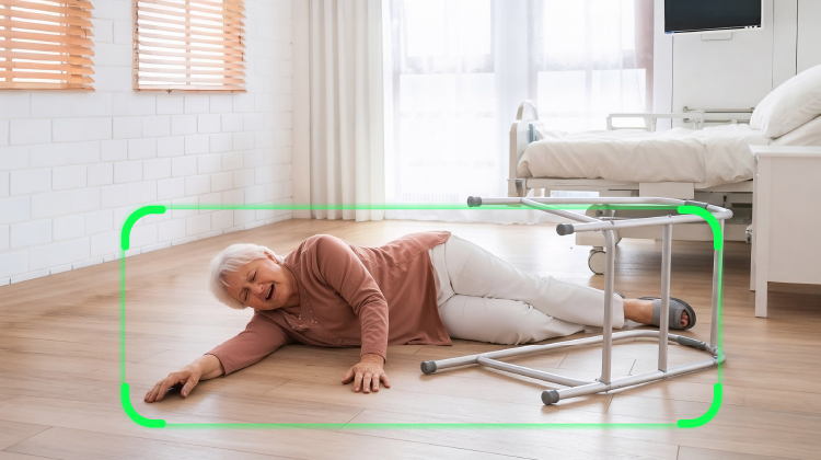 AI features such as Fall Detection help healthcare practitioners locate patients when they fall.