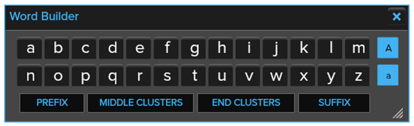 Word and Sentence Builder
